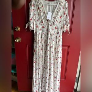 FRNCH dress, cotton, button-up front